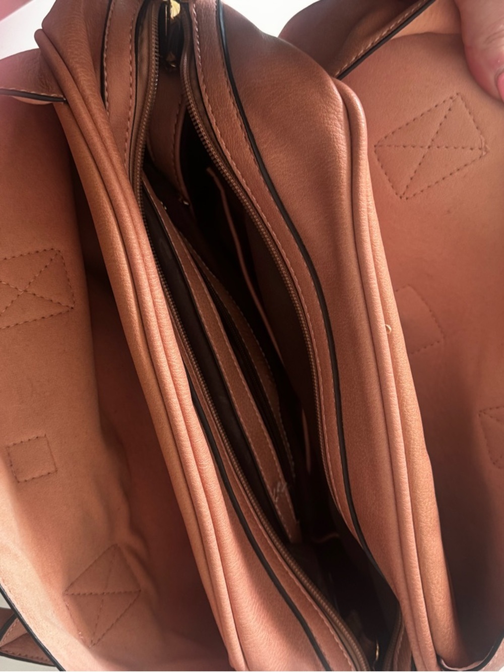 Mellow World Jasmine Convertible Satchel Pink Vegan Leather - Picture 6 of 15